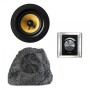 All-in-one Bluetooth Master Ceiling Speaker & Passive Garden Rock Speaker with Volume Controller