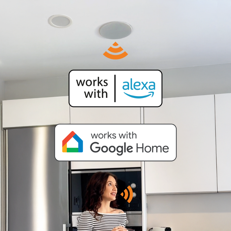 Lithe Audio Bluetooth IP44 Rated Bathroom Ceiling Speaker