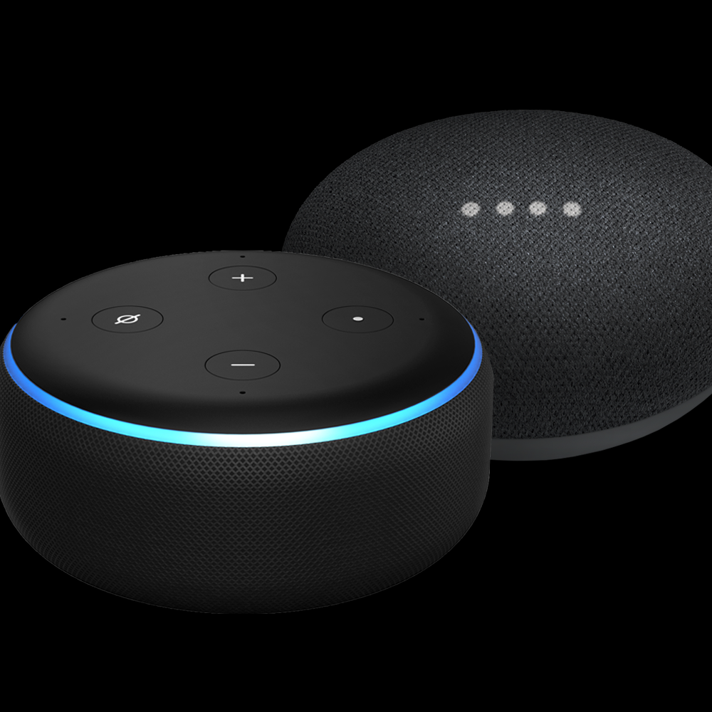 Works with Amazon Echo & Google Home devices