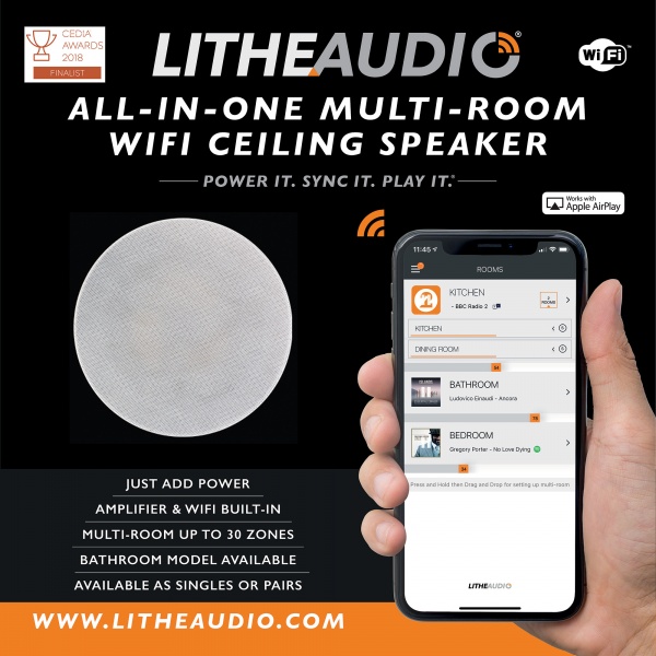 Ceiling Tile Display and Wi-Fi Speaker