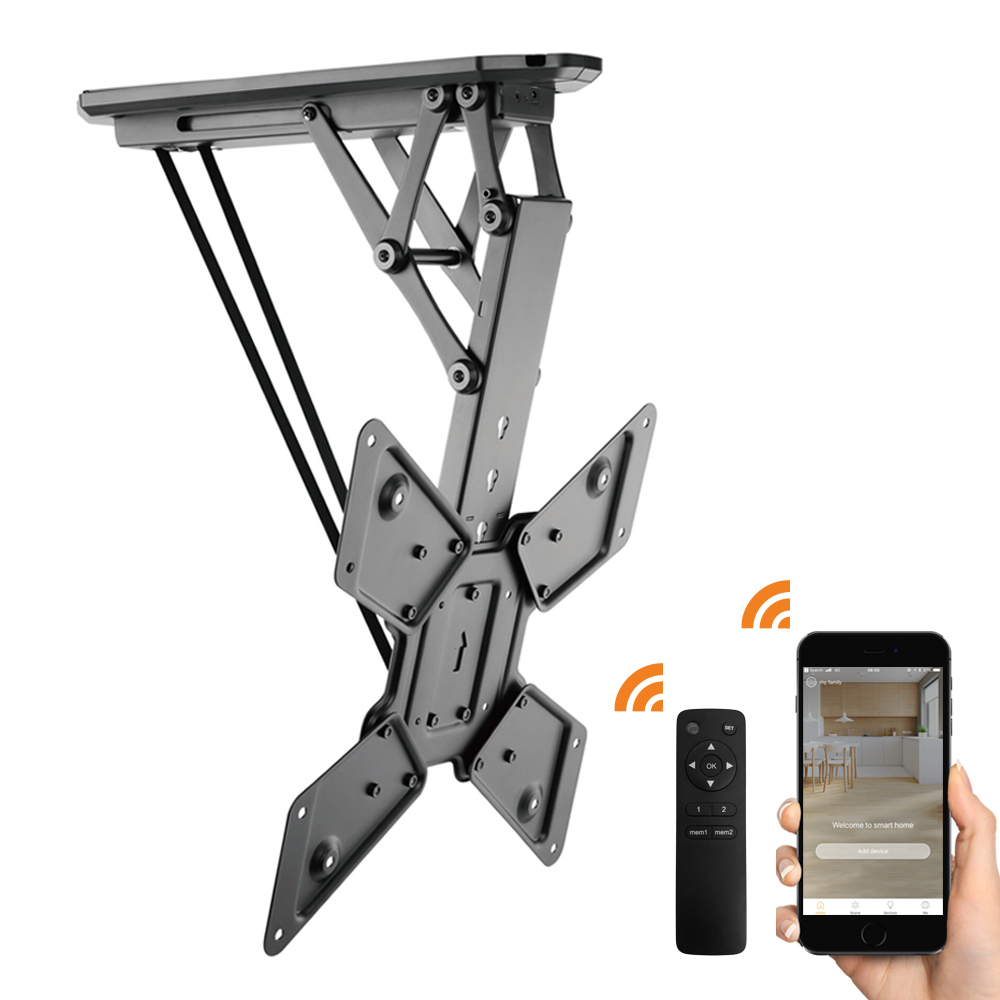 Motorised Flip Down Ceiling Mount 23 55 Remote And App Control